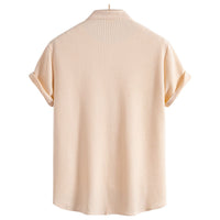 Bianca Shirt with Short Sleeve in Khaki