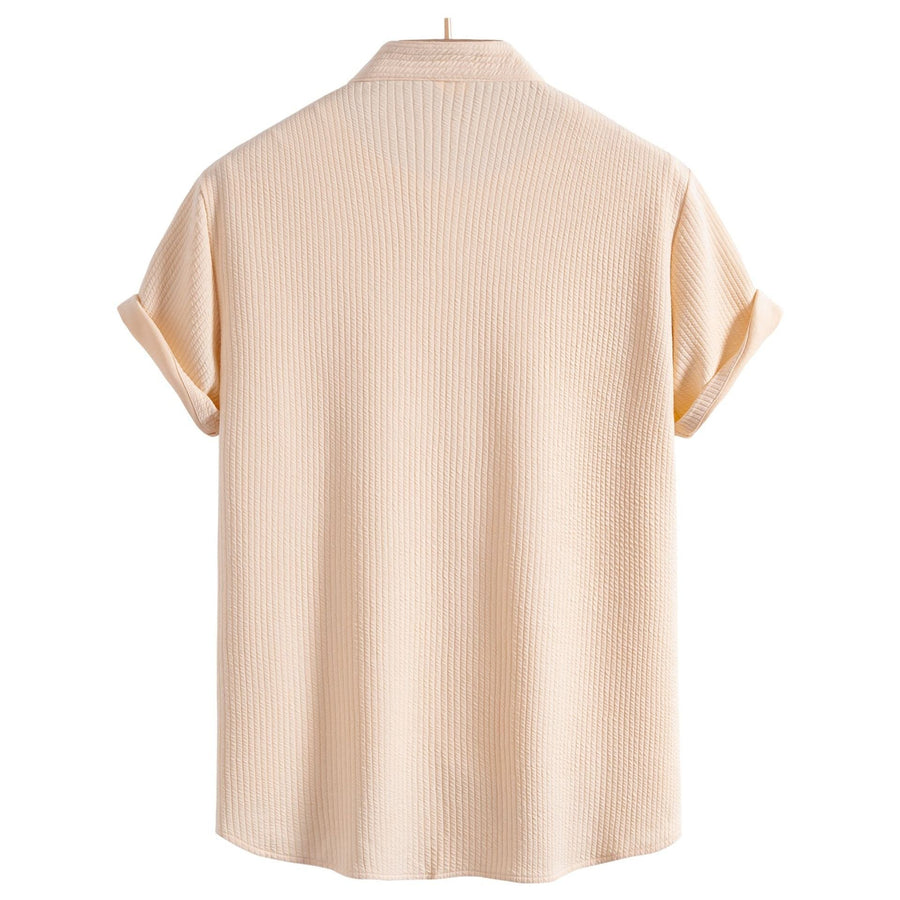 Bianca Shirt with Short Sleeve in Khaki