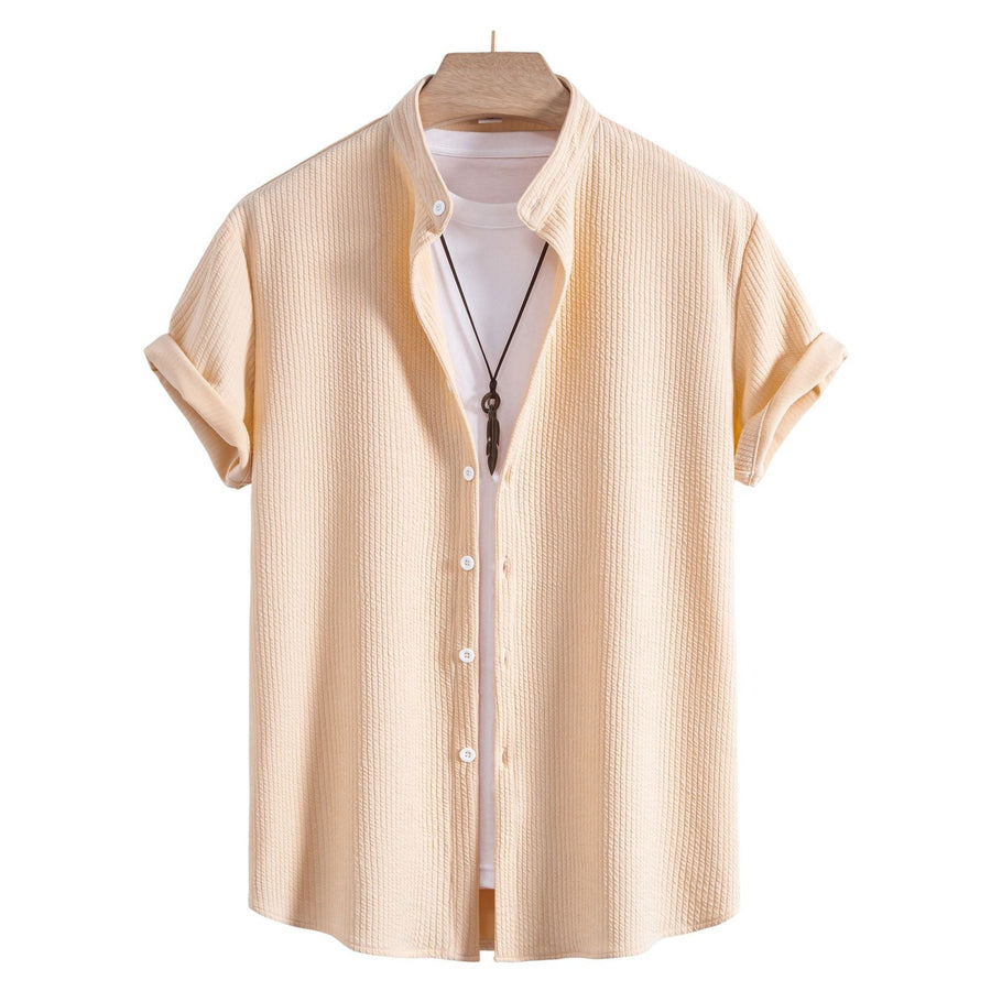 Bianca Shirt with Short Sleeve in Khaki