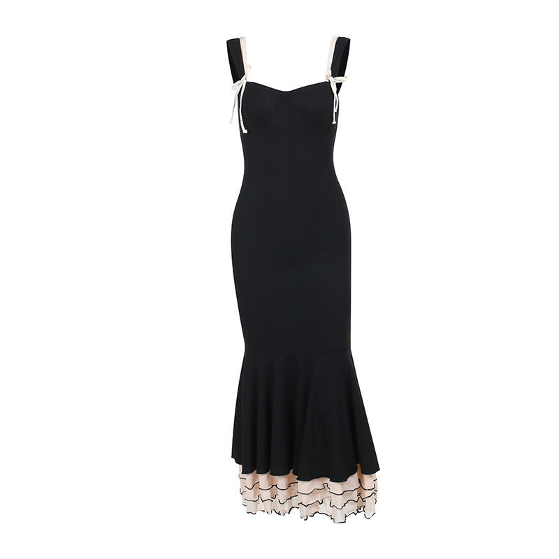 Black Mermaid Long Prom Dress Sweet Formal Party Dress