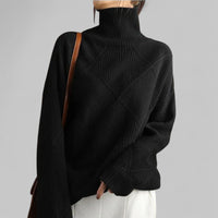 Dorothea | Women's Winter High Neck Knit Sweater