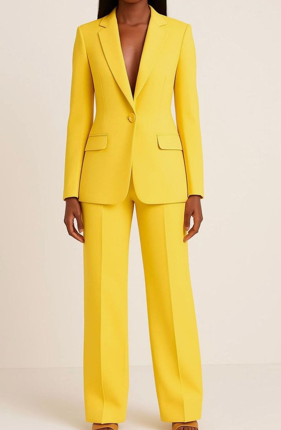 Hannah | Women's Elegant One Button Blazer and Trouser Suit Set