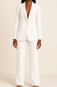Hannah | Women's Elegant One Button Blazer and Trouser Suit Set