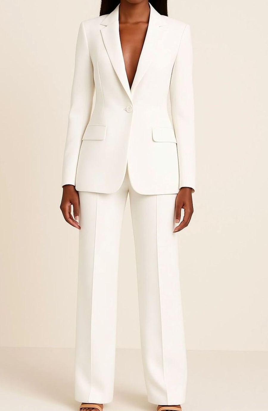 Hannah | Women's Elegant One Button Blazer and Trouser Suit Set