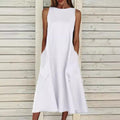 Blythe Airy Maxi Dress with Pockets