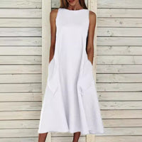 Blythe Airy Maxi Dress with Pockets