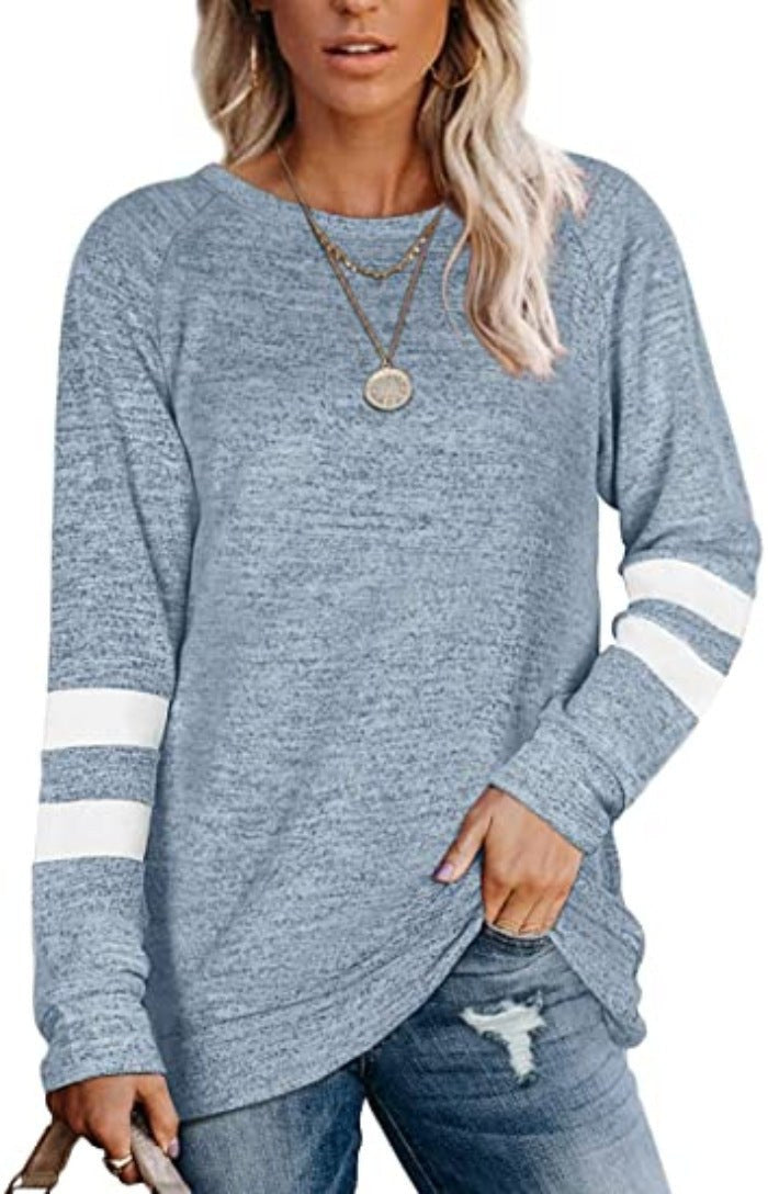 Blythe Casual Sweater with Oversized in Blue