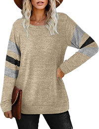 Blythe Casual Sweater with Oversized in Khaki