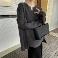 Blythe Elegant Sweater with V-Neck