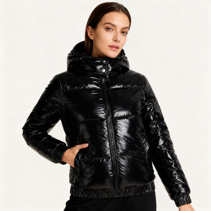Blythe Jacket with Hood in Black