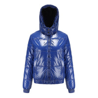 Blythe Jacket with Hood in Blue