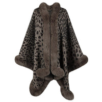 Blythe Poncho in Brown