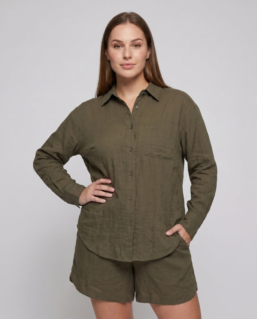 Bo Casual Linen Blouse