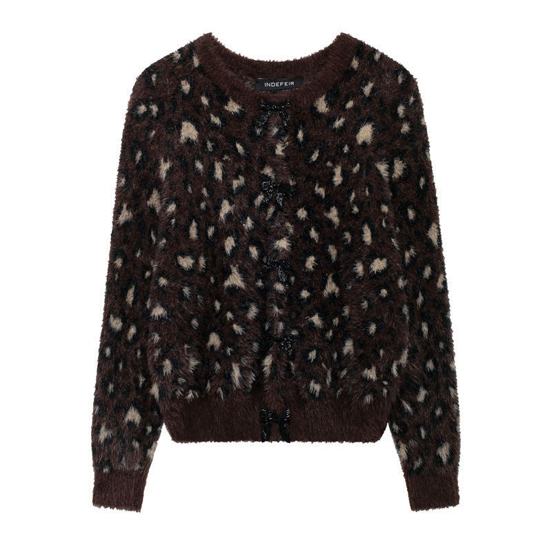 Bo Elegant Knit Cardigan in Farbige