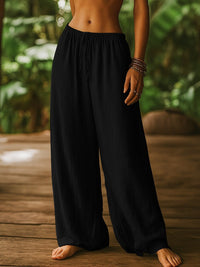 Bo Linen Trousers in Black