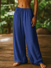 Bo Linen Trousers in Blue