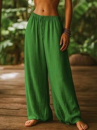 Bo Linen Trousers in Green