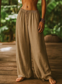 Bo Linen Trousers in Khaki