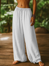 Bo Linen Trousers in White