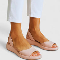 Bondi Women's Peep Toe Slingback Flatform Sandals in Pink