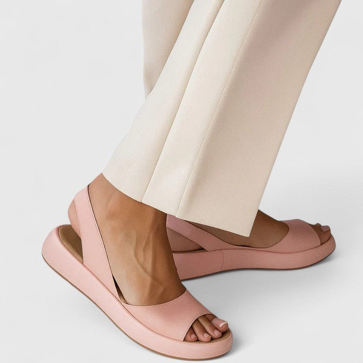 Bondi Women's Peep Toe Slingback Flatform Sandals