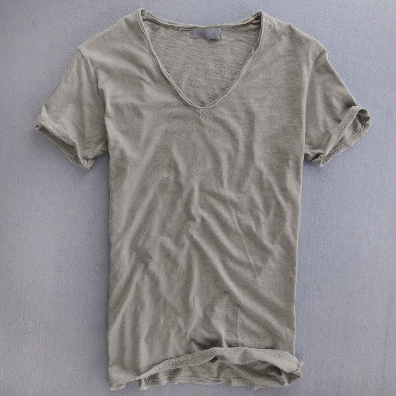 Boris Cotton T-Shirt in Grey