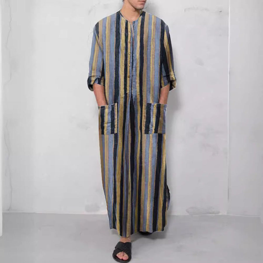 Boris Relaxed Linen Set with Button Front and Pockets