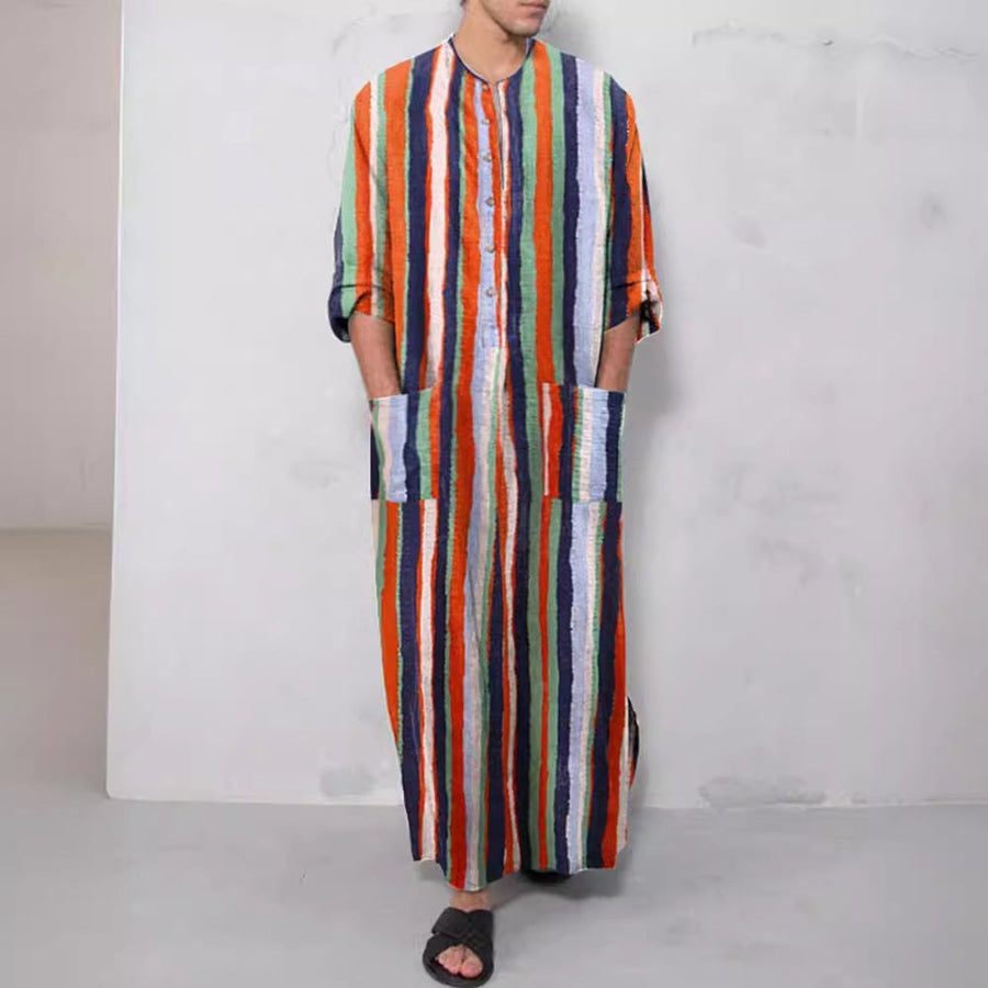 Boris Relaxed Linen Set with Button Front and Pockets