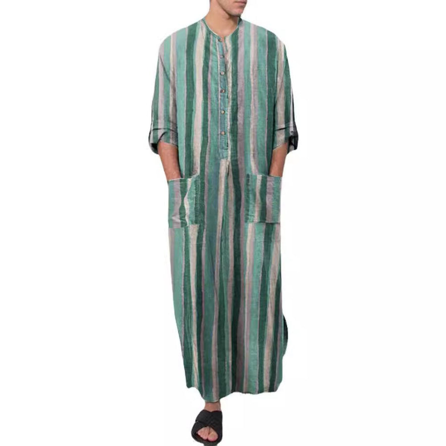 Boris Relaxed Linen Set with Button Front and Pockets