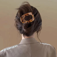 Brenda Women's Large Hair Claw Clip Oval Flat