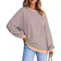 Briar Casual Shirt with Striped and Oversized