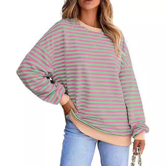 Briar Casual Shirt with Striped and Oversized