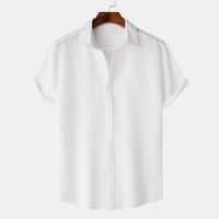 Briar Relaxed Shirt with Short Sleeve in White
