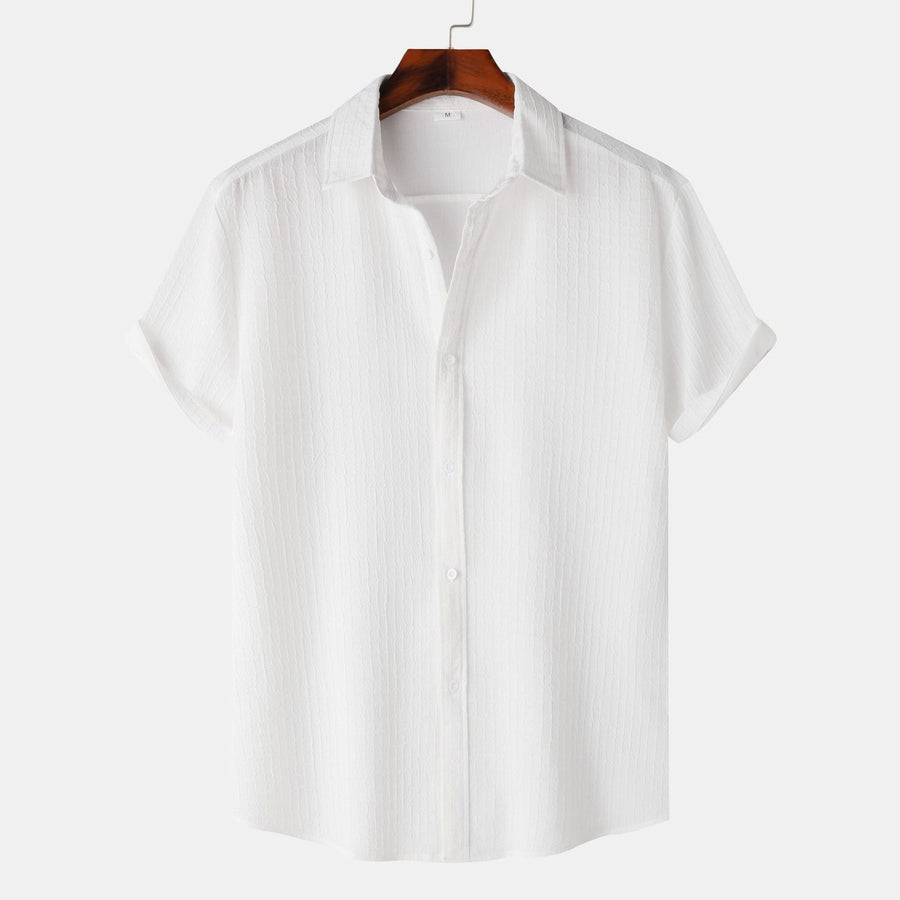 Briar Relaxed Shirt with Short Sleeve in White