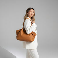 Bridget Belted Tote in Charcoal