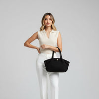 Bridget Belted Tote in Charcoal