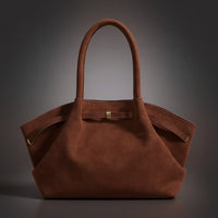 Bridget Belted Tote in Espresso Brown