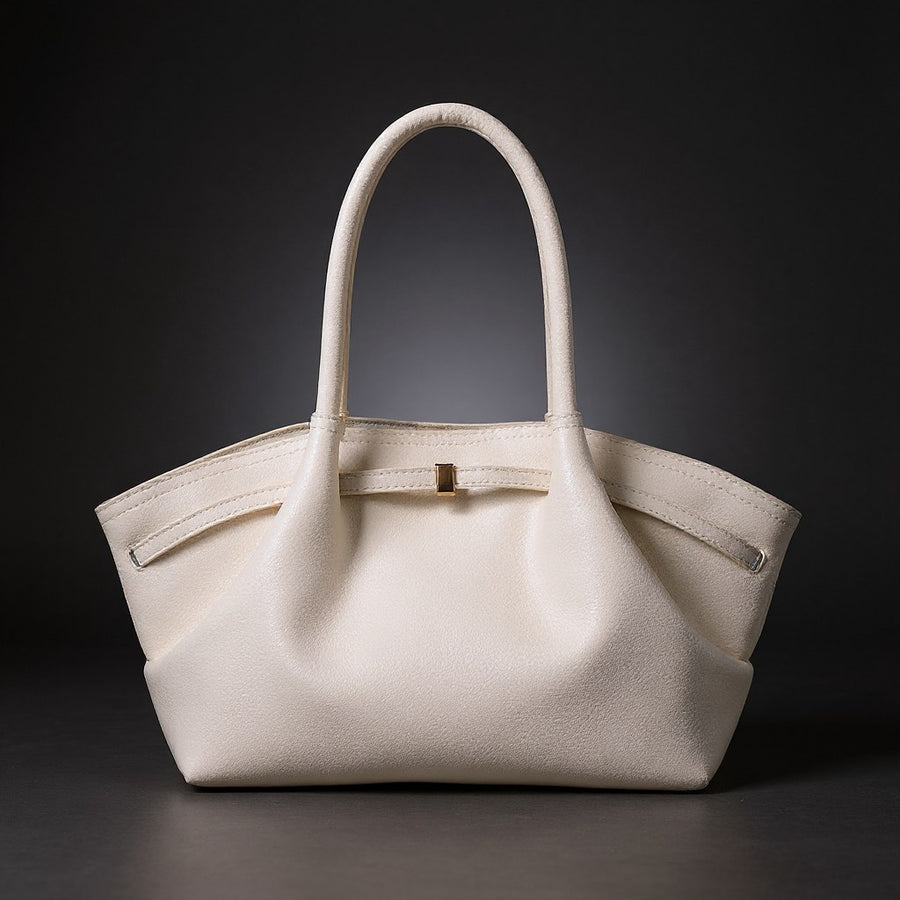 Bridget Belted Tote in Pearl