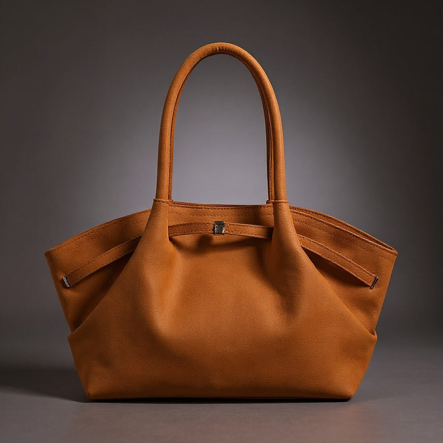 Bridget Belted Tote in Sienna Brown
