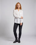 Bridget Casual Linen Blouse with Chest Pocket