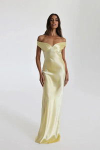 Bridget | Gown Maxi Dress in Yellow