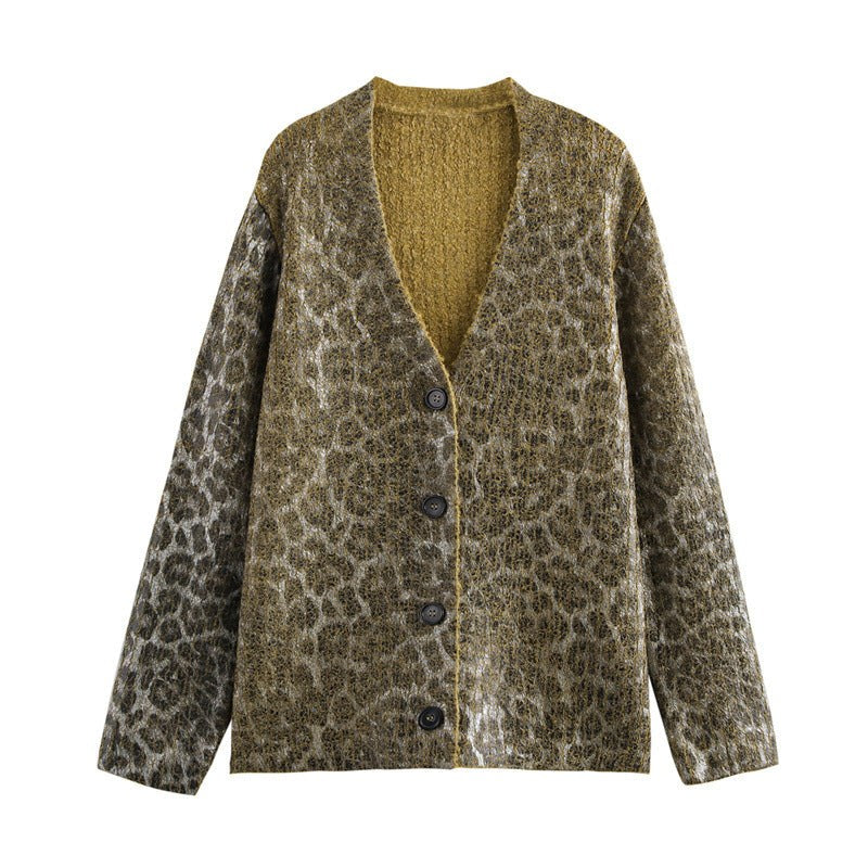 Bridget Knit Cardigan in Brown