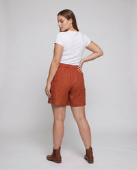 Brielle Casual Linen Shorts with Side Pockets and Pockets