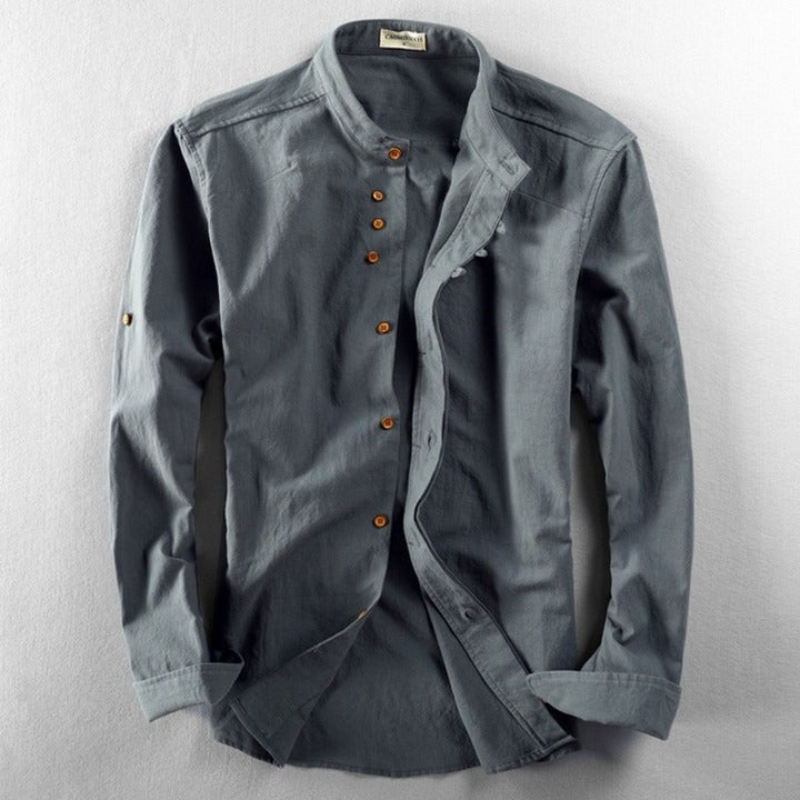 Brielle Comfortable Shirt in Dark Grey