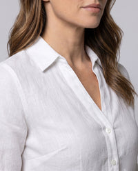 Brielle Linen Blouse with Fitted