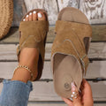 Brindelle Women's Flat Sandal with Ankle Strap