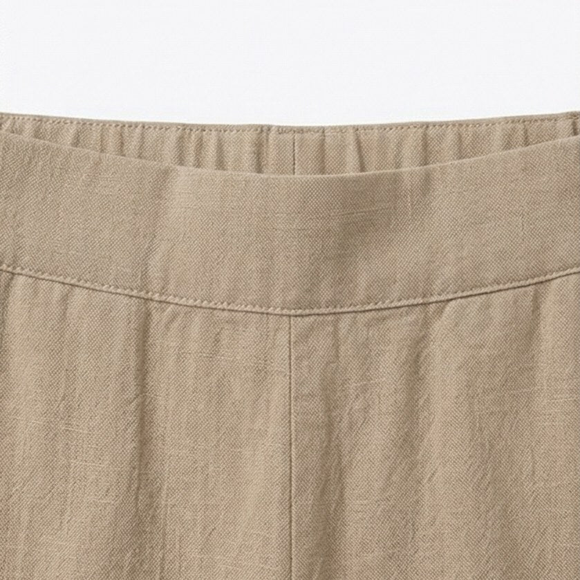 Brindis Women's Wide Leg Cropped Linen Pants