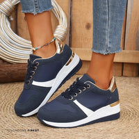 Brittany Women's Wedge Sneakers & Platform Trainers in Blue