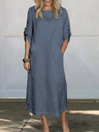 Bronte Breezy Dress in Blue