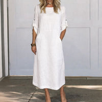 Bronte Breezy Dress in White